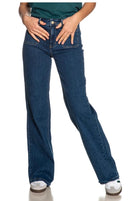 Jeans Emme Marella Wideflare Da Donna Denim Blu Medio Scuro