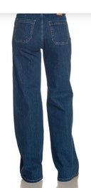 Jeans Emme Marella Wideflare Da Donna Denim Blu Medio Scuro