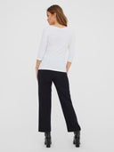 Maglia Donna Vero Moda  con Scollo a Barca e Manica 3/4