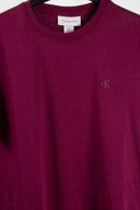 T-Shirt Calvin Klein Jeans  donna Girocollo Bordeaux