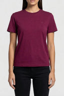 T-Shirt Calvin Klein Jeans  donna Girocollo Bordeaux