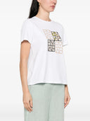 T-shirt donna con stampa geometrica