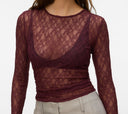 Maglia in Pizzo  a Maniche Lunghe AWTESSY  Vero Moda