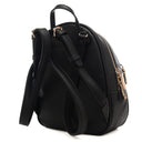 Zaino Guess da donna con doppio scomparto e targhetta triangolare logata nero